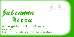 julianna mitru business card